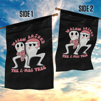 Walkin Around The Xmas Tree Garden Flag Fresno Nightcrawler Cryptid Christmas Gift - Wonder Print Shop