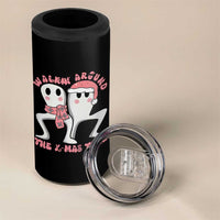Walkin Around The Xmas Tree 4 in 1 Can Cooler Tumbler Fresno Nightcrawler Cryptid Christmas Gift - Wonder Print Shop