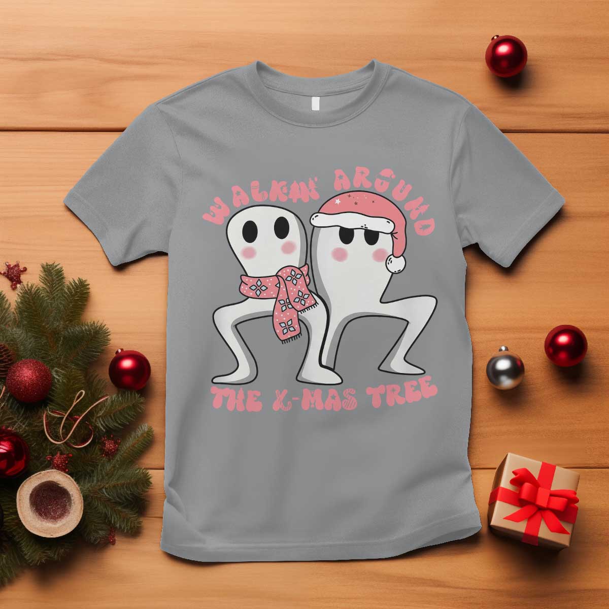 Walkin Around The Xmas Tree T Shirt Fresno Nightcrawler Cryptid Christmas Gift - Wonder Print Shop