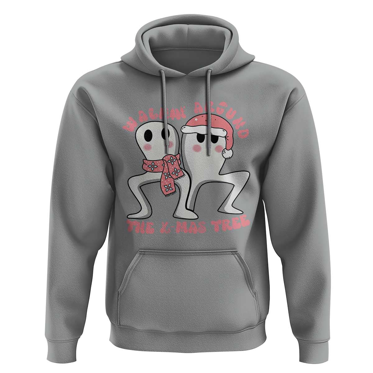 Walkin Around The Xmas Tree Hoodie Fresno Nightcrawler Cryptid Christmas Gift - Wonder Print Shop