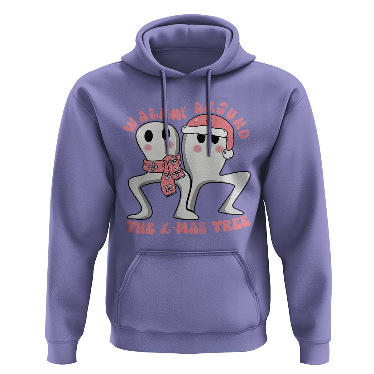 Walkin Around The Xmas Tree Hoodie Fresno Nightcrawler Cryptid Christmas Gift - Wonder Print Shop