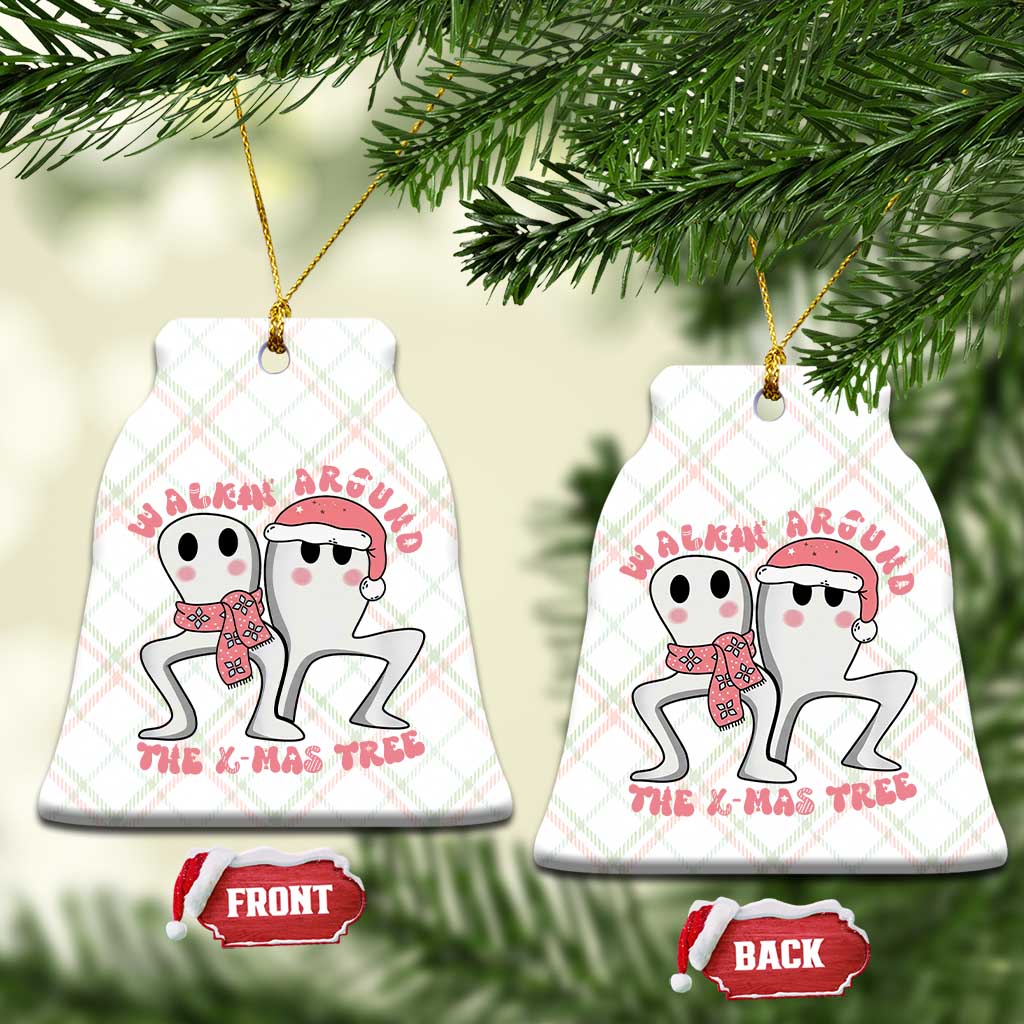 Walkin Around The Xmas Tree Ceramic Ornament Fresno Nightcrawler Cryptid Christmas Gift - Wonder Print Shop