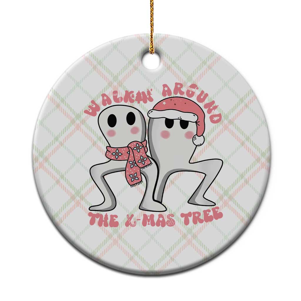 Walkin Around The Xmas Tree Ceramic Ornament Fresno Nightcrawler Cryptid Christmas Gift - Wonder Print Shop