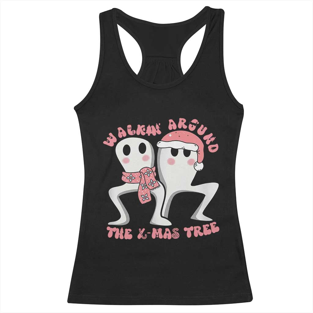 Walkin Around The Xmas Tree Racerback Tank Top Fresno Nightcrawler Cryptid Christmas Gift - Wonder Print Shop