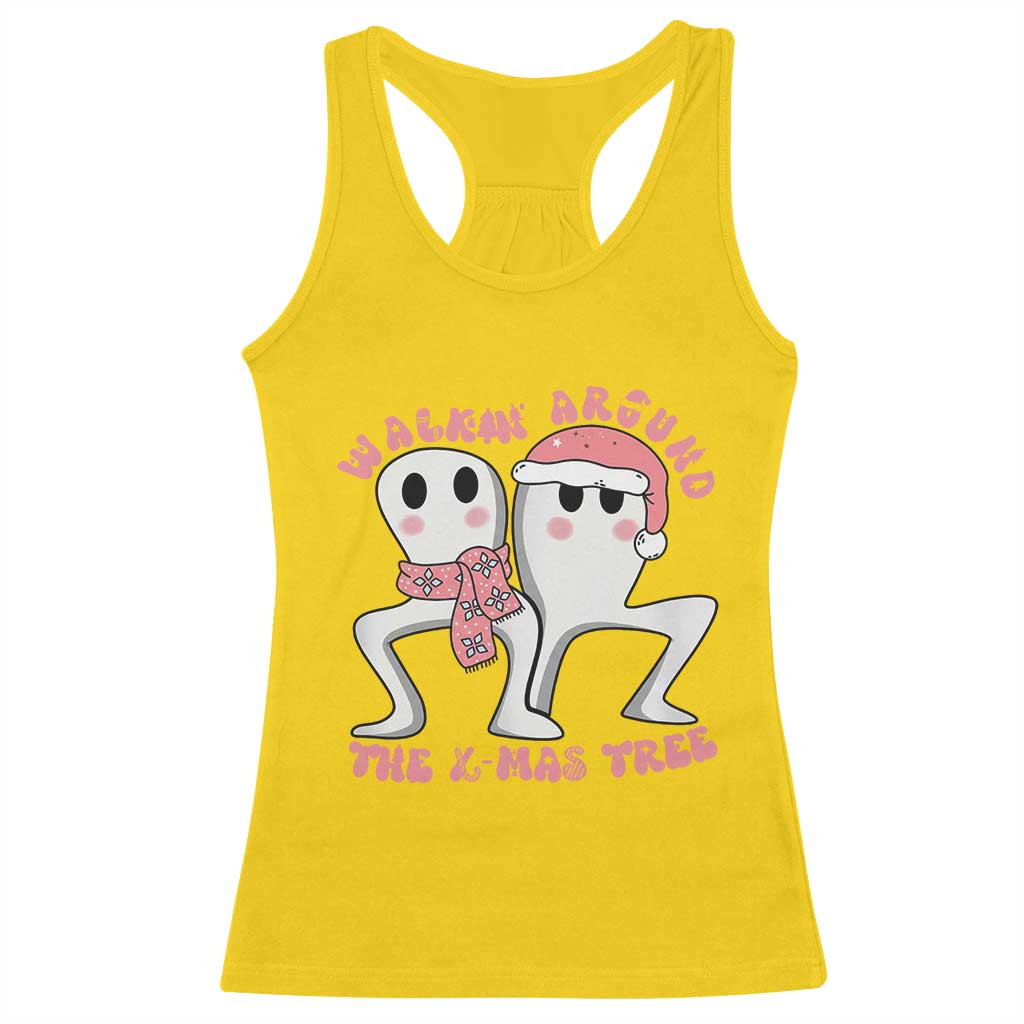 Walkin Around The Xmas Tree Racerback Tank Top Fresno Nightcrawler Cryptid Christmas Gift - Wonder Print Shop