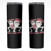 Walkin Around The Xmas Tree Skinny Tumbler Fresno Nightcrawler Cryptid Christmas Gift - Wonder Print Shop