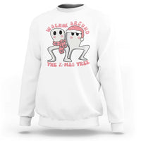 Walkin Around The Xmas Tree Sweatshirt Fresno Nightcrawler Cryptid Christmas Gift - Wonder Print Shop