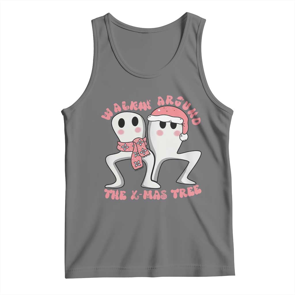 Walkin Around The Xmas Tree Tank Top Fresno Nightcrawler Cryptid Christmas Gift - Wonder Print Shop