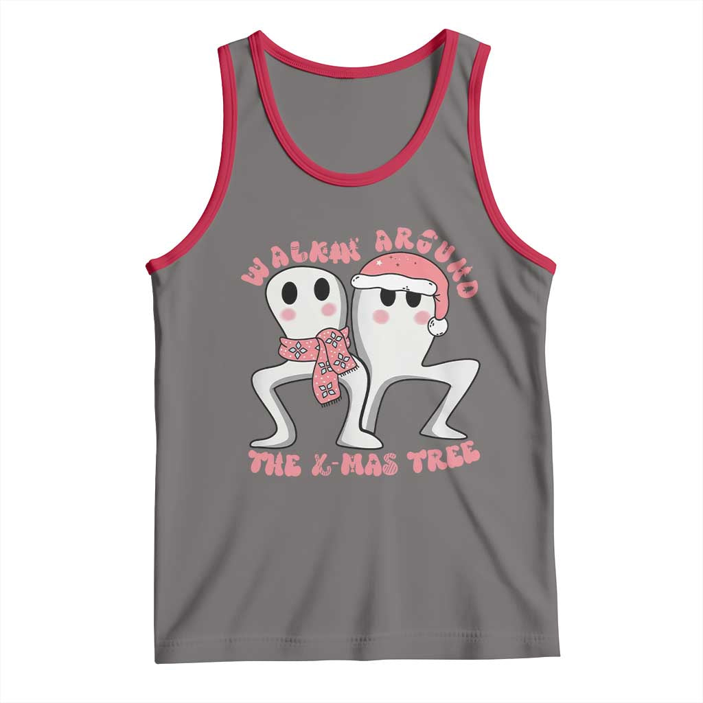 Walkin Around The Xmas Tree Tank Top Fresno Nightcrawler Cryptid Christmas Gift - Wonder Print Shop