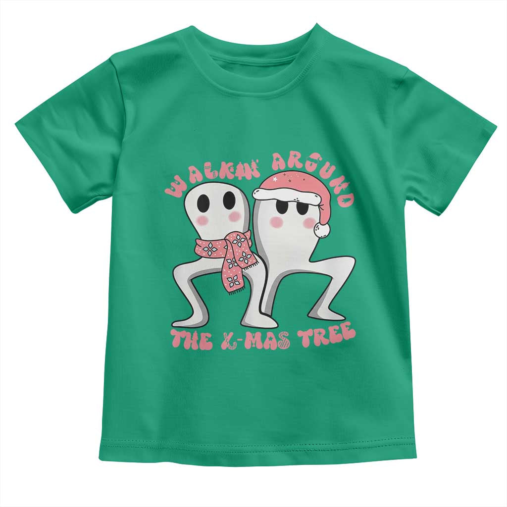 Walkin Around The Xmas Tree Toddler T Shirt Fresno Nightcrawler Cryptid Christmas Gift - Wonder Print Shop