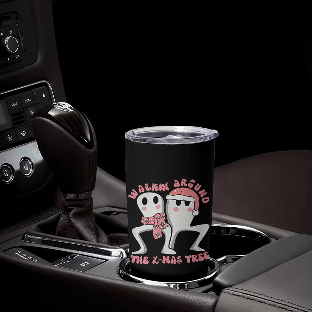 Walkin Around The Xmas Tree Tumbler Cup Fresno Nightcrawler Cryptid Christmas Gift - Wonder Print Shop