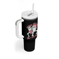 Walkin Around The Xmas Tree Tumbler With Handle Fresno Nightcrawler Cryptid Christmas Gift - Wonder Print Shop