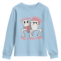 Walkin Around The Xmas Tree Youth Sweatshirt Fresno Nightcrawler Cryptid Christmas Gift - Wonder Print Shop