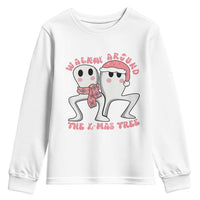 Walkin Around The Xmas Tree Youth Sweatshirt Fresno Nightcrawler Cryptid Christmas Gift - Wonder Print Shop