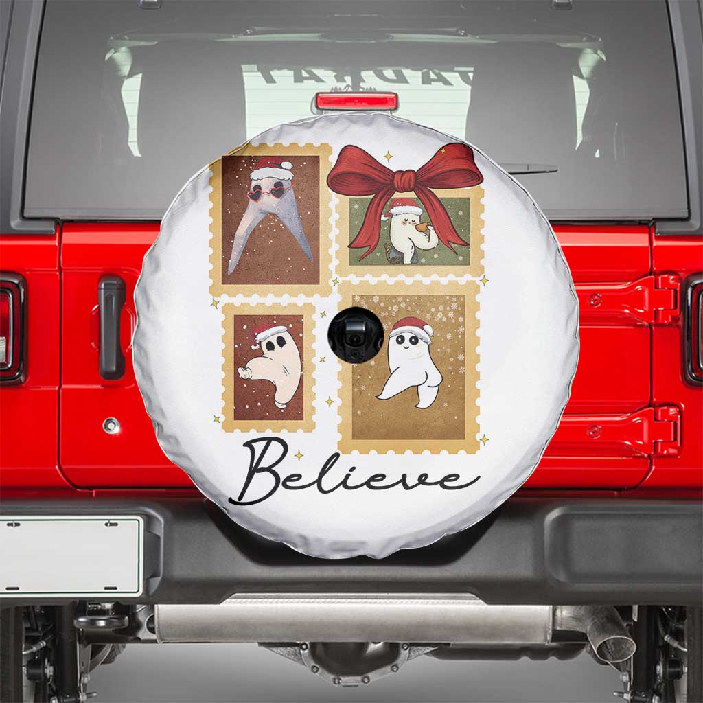 Fresno Nightcrawler Cryptid Christmas Believe Gift Spare Tire Cover - Wonder Print Shop