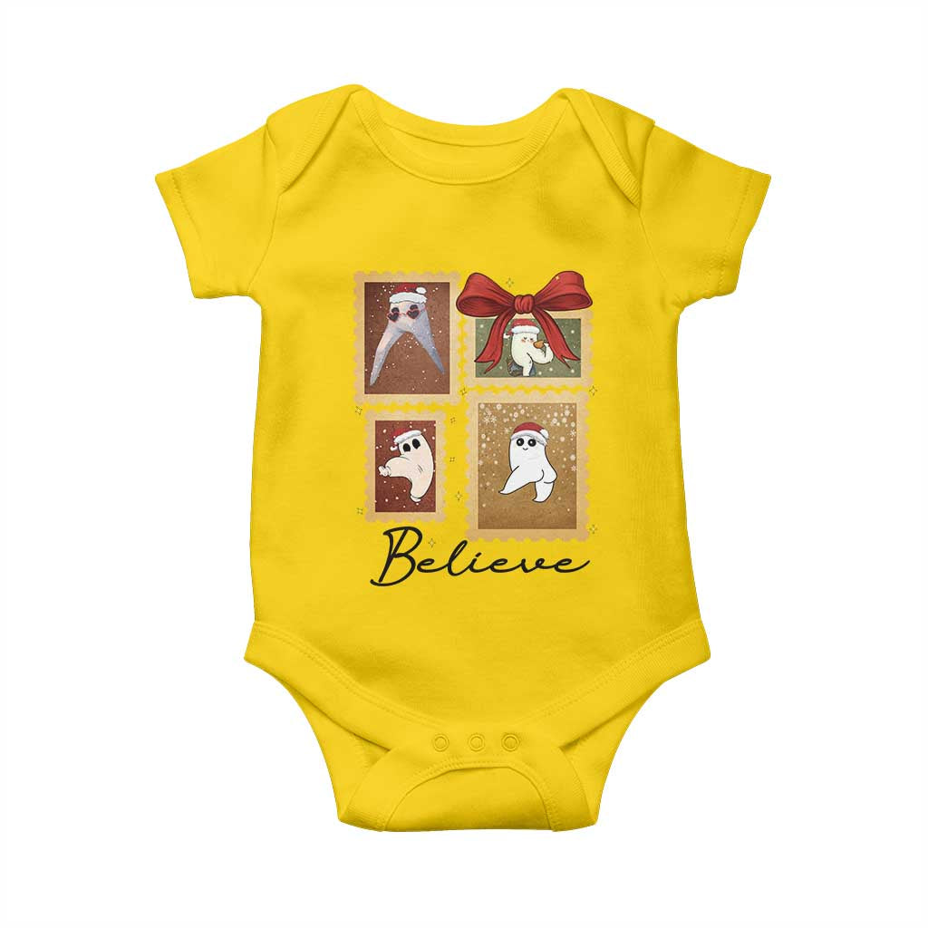 Fresno Nightcrawler Cryptid Christmas Believe Gift Baby Onesie - Wonder Print Shop