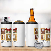 Fresno Nightcrawler Cryptid Christmas Believe Gift 4 in 1 Can Cooler Tumbler - Wonder Print Shop