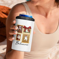 Fresno Nightcrawler Cryptid Christmas Believe Gift 4 in 1 Can Cooler Tumbler - Wonder Print Shop