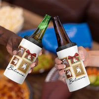 Fresno Nightcrawler Cryptid Christmas Believe Gift 4 in 1 Can Cooler Tumbler - Wonder Print Shop
