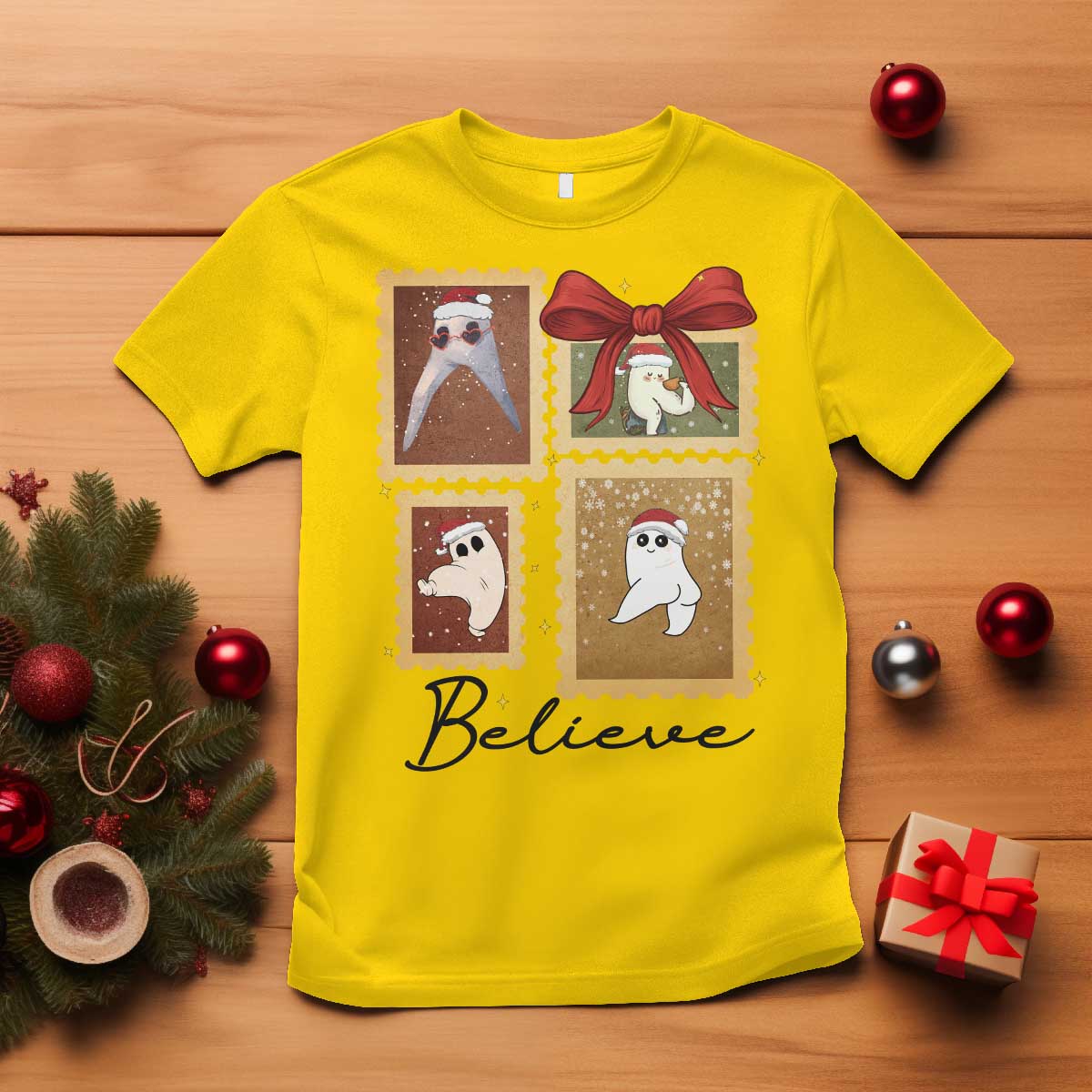 Fresno Nightcrawler Cryptid Christmas Believe Gift T Shirt - Wonder Print Shop