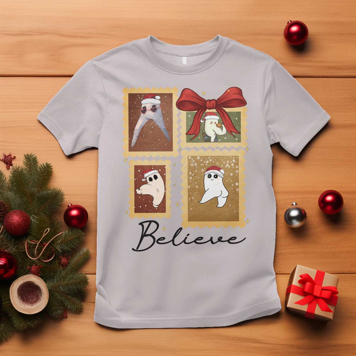 Fresno Nightcrawler Cryptid Christmas Believe Gift T Shirt - Wonder Print Shop