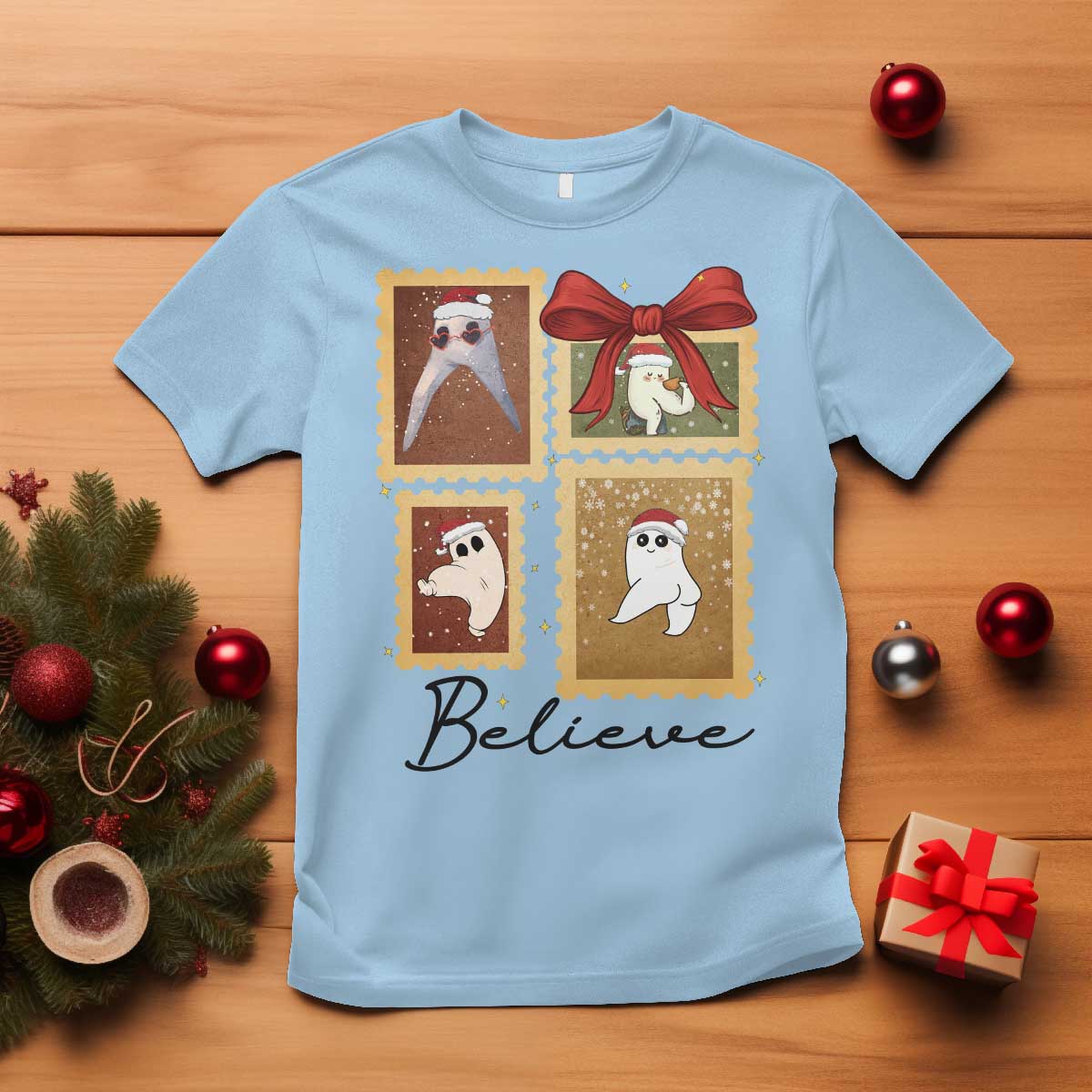 Fresno Nightcrawler Cryptid Christmas Believe Gift T Shirt - Wonder Print Shop