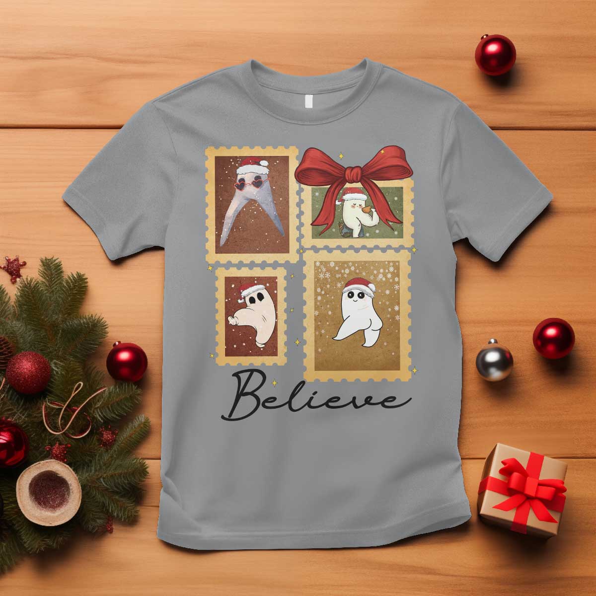 Fresno Nightcrawler Cryptid Christmas Believe Gift T Shirt - Wonder Print Shop