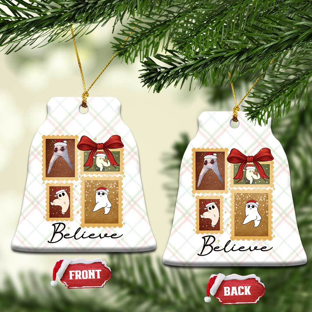 Fresno Nightcrawler Cryptid Christmas Believe Gift Ceramic Ornament - Wonder Print Shop