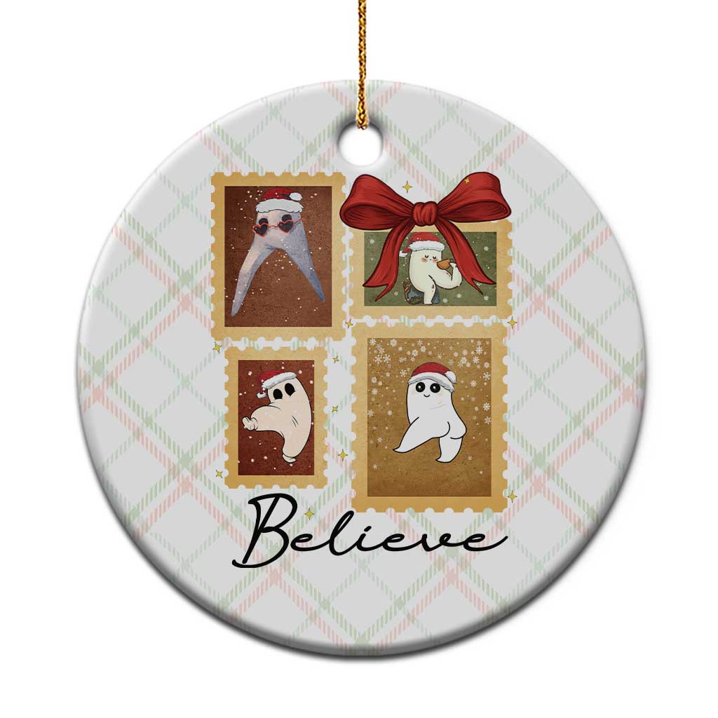 Fresno Nightcrawler Cryptid Christmas Believe Gift Ceramic Ornament - Wonder Print Shop