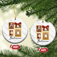 Fresno Nightcrawler Cryptid Christmas Believe Gift Ceramic Ornament - Wonder Print Shop