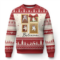 Fresno Nightcrawler Cryptid Xmas Believe Gift Ugly Christmas Sweater - Wonder Print Shop