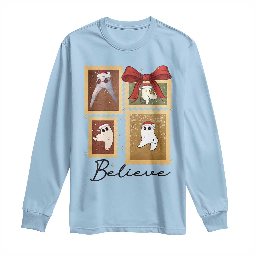 Fresno Nightcrawler Cryptid Christmas Believe Gift Long Sleeve Shirt - Wonder Print Shop