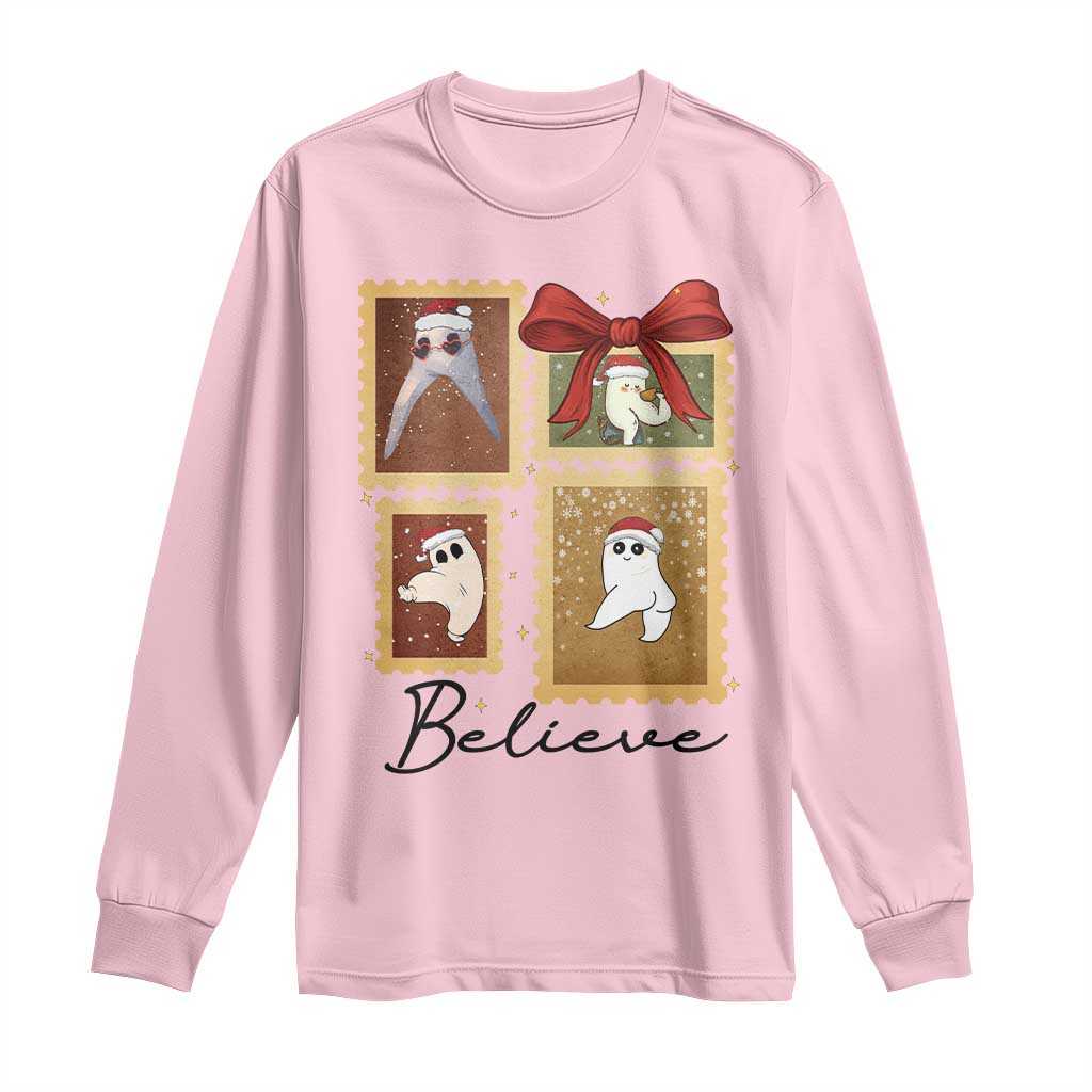 Fresno Nightcrawler Cryptid Christmas Believe Gift Long Sleeve Shirt - Wonder Print Shop