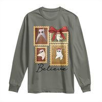 Fresno Nightcrawler Cryptid Christmas Believe Gift Long Sleeve Shirt - Wonder Print Shop