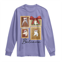 Fresno Nightcrawler Cryptid Christmas Believe Gift Long Sleeve Shirt - Wonder Print Shop