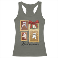 Fresno Nightcrawler Cryptid Christmas Believe Gift Racerback Tank Top - Wonder Print Shop