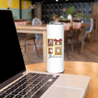 Fresno Nightcrawler Cryptid Christmas Believe Gift Skinny Tumbler - Wonder Print Shop
