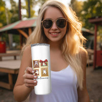 Fresno Nightcrawler Cryptid Christmas Believe Gift Skinny Tumbler - Wonder Print Shop