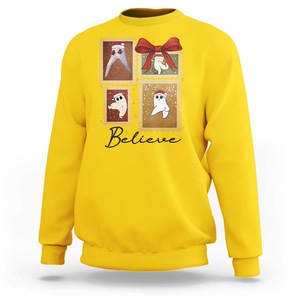 Fresno Nightcrawler Cryptid Christmas Believe Gift Sweatshirt - Wonder Print Shop
