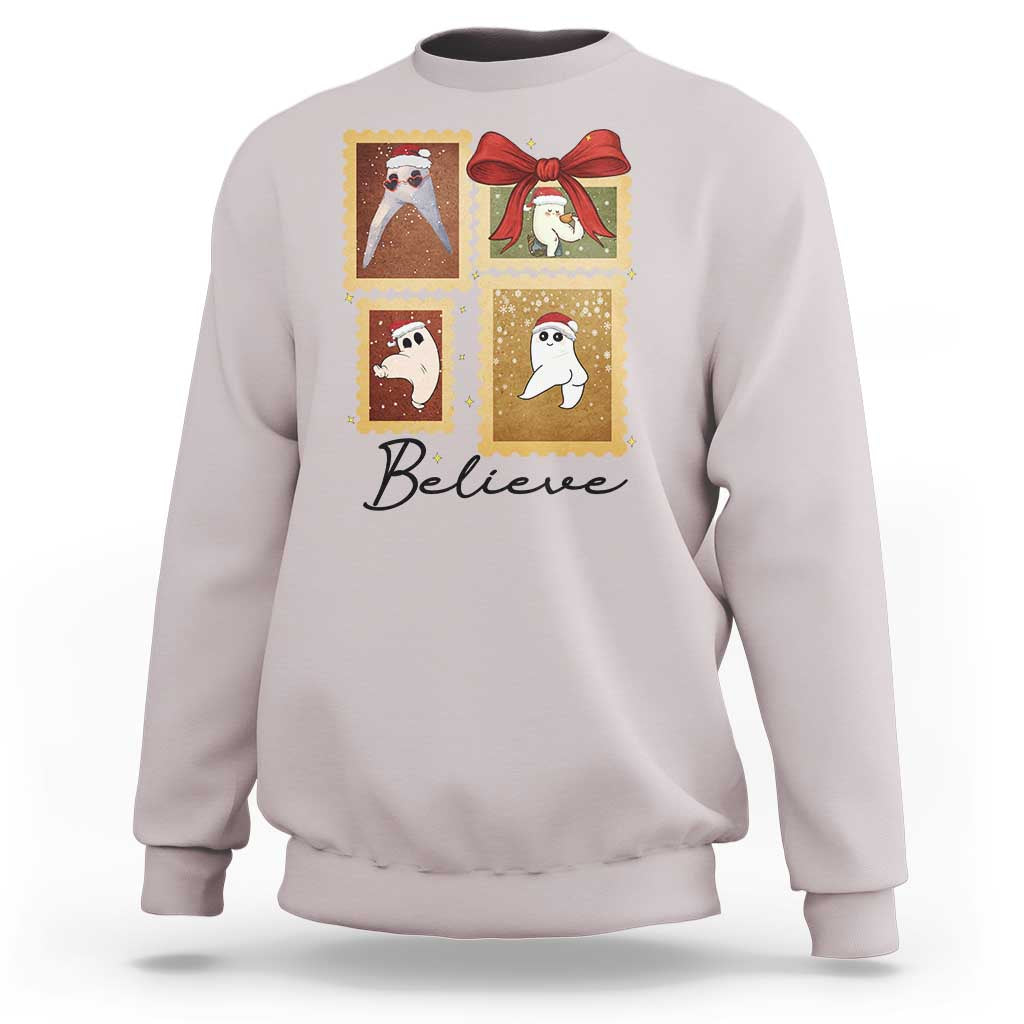 Fresno Nightcrawler Cryptid Christmas Believe Gift Sweatshirt - Wonder Print Shop