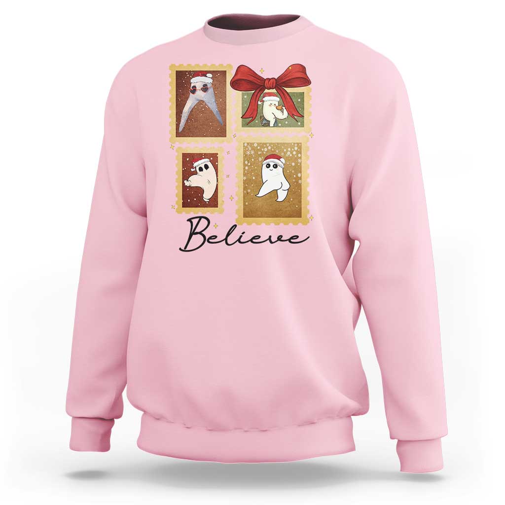 Fresno Nightcrawler Cryptid Christmas Believe Gift Sweatshirt - Wonder Print Shop