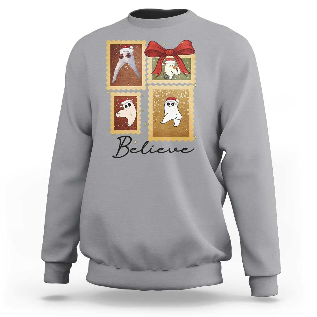 Fresno Nightcrawler Cryptid Christmas Believe Gift Sweatshirt - Wonder Print Shop