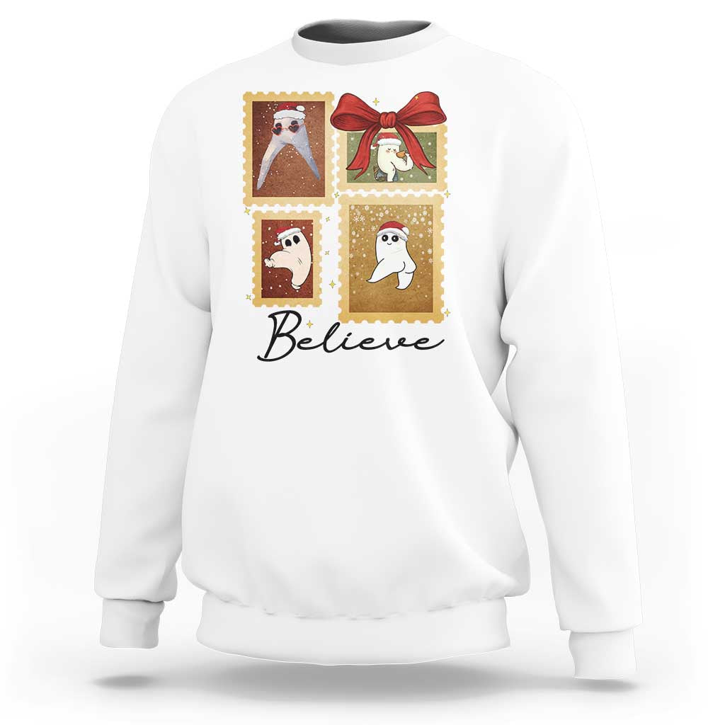 Fresno Nightcrawler Cryptid Christmas Believe Gift Sweatshirt - Wonder Print Shop