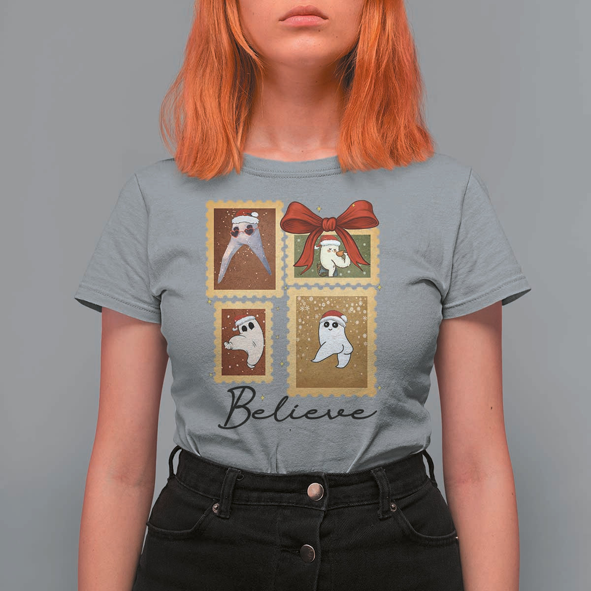 Fresno Nightcrawler Cryptid Christmas Believe Gift T Shirt For Women - Wonder Print Shop