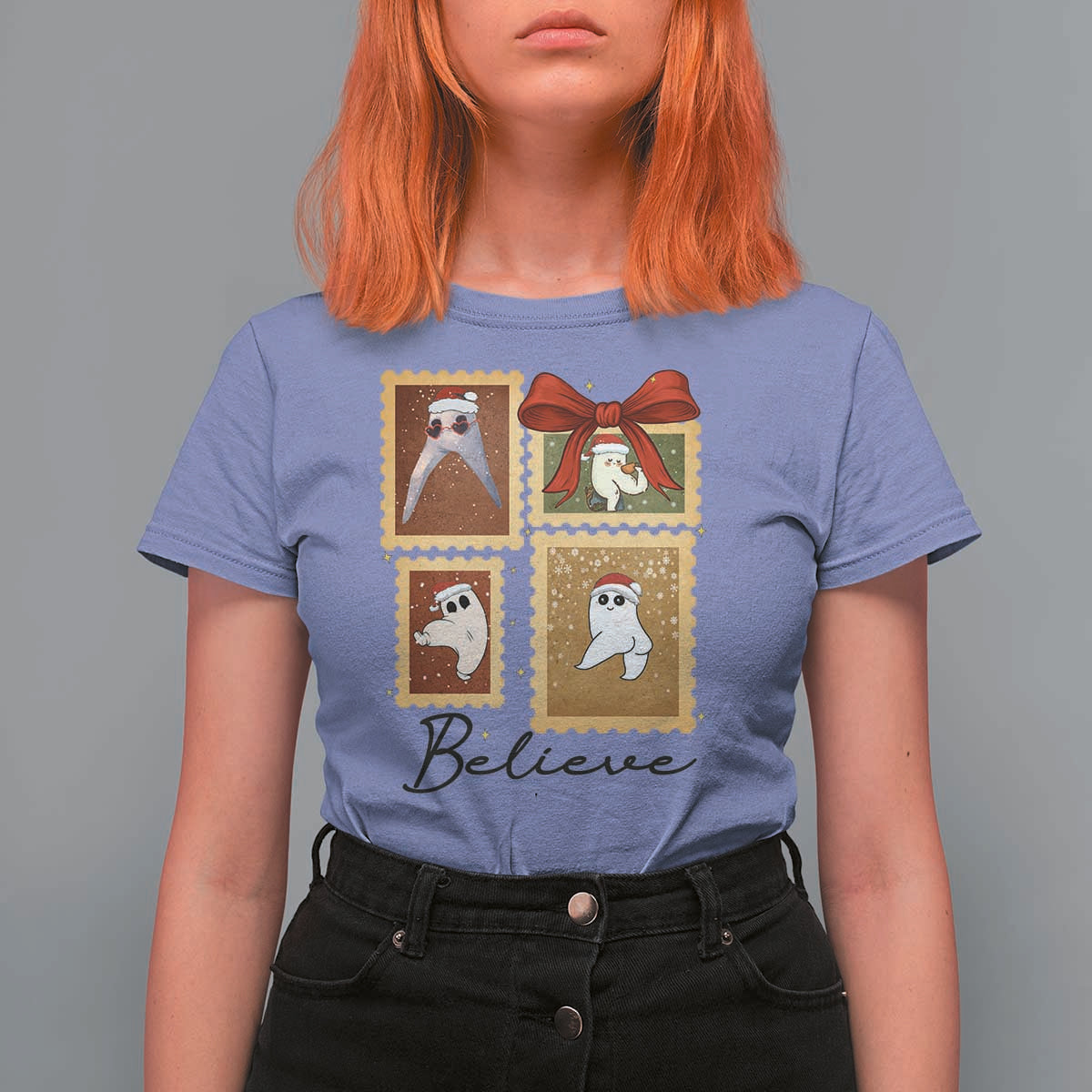Fresno Nightcrawler Cryptid Christmas Believe Gift T Shirt For Women - Wonder Print Shop