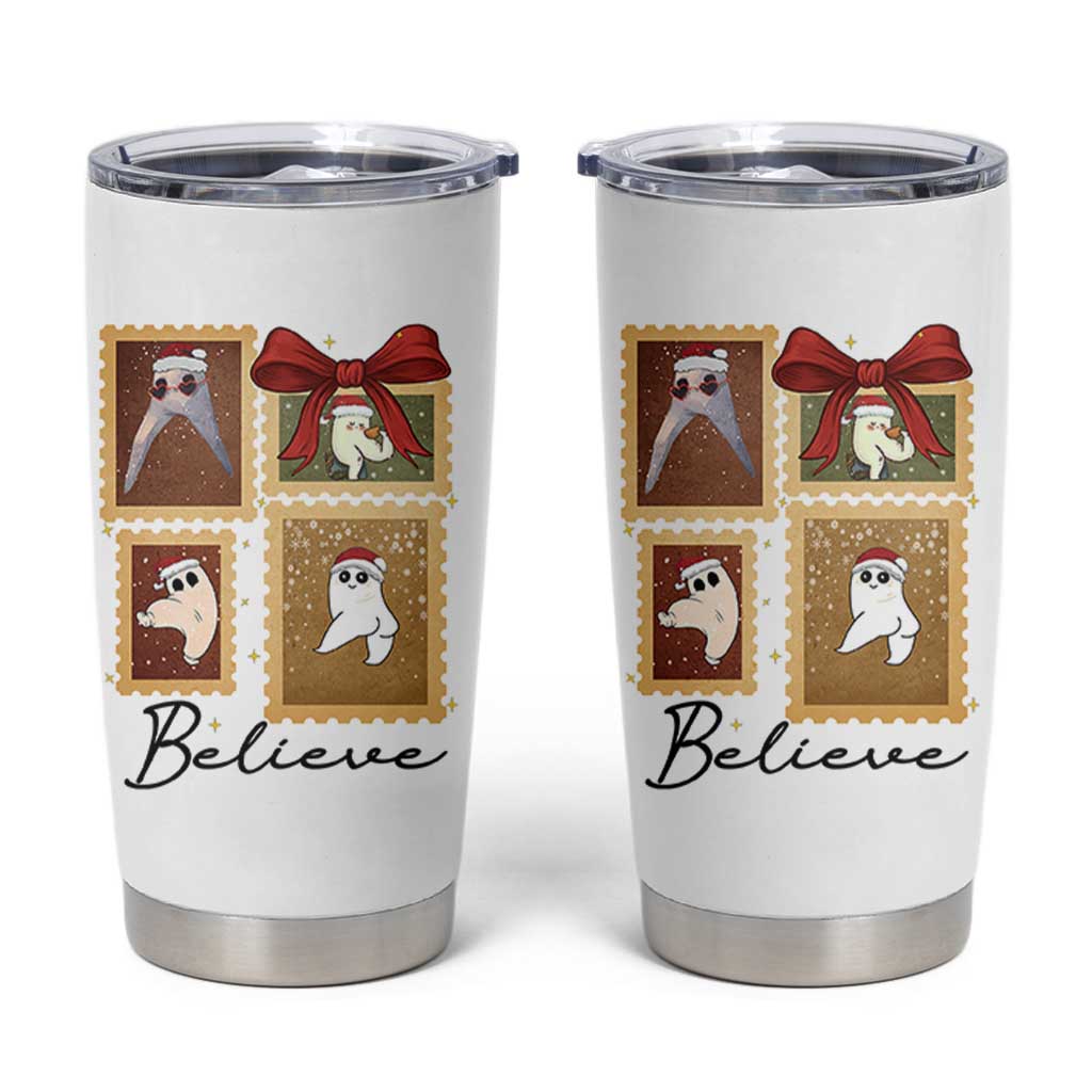 Fresno Nightcrawler Cryptid Christmas Believe Gift Tumbler Cup - Wonder Print Shop