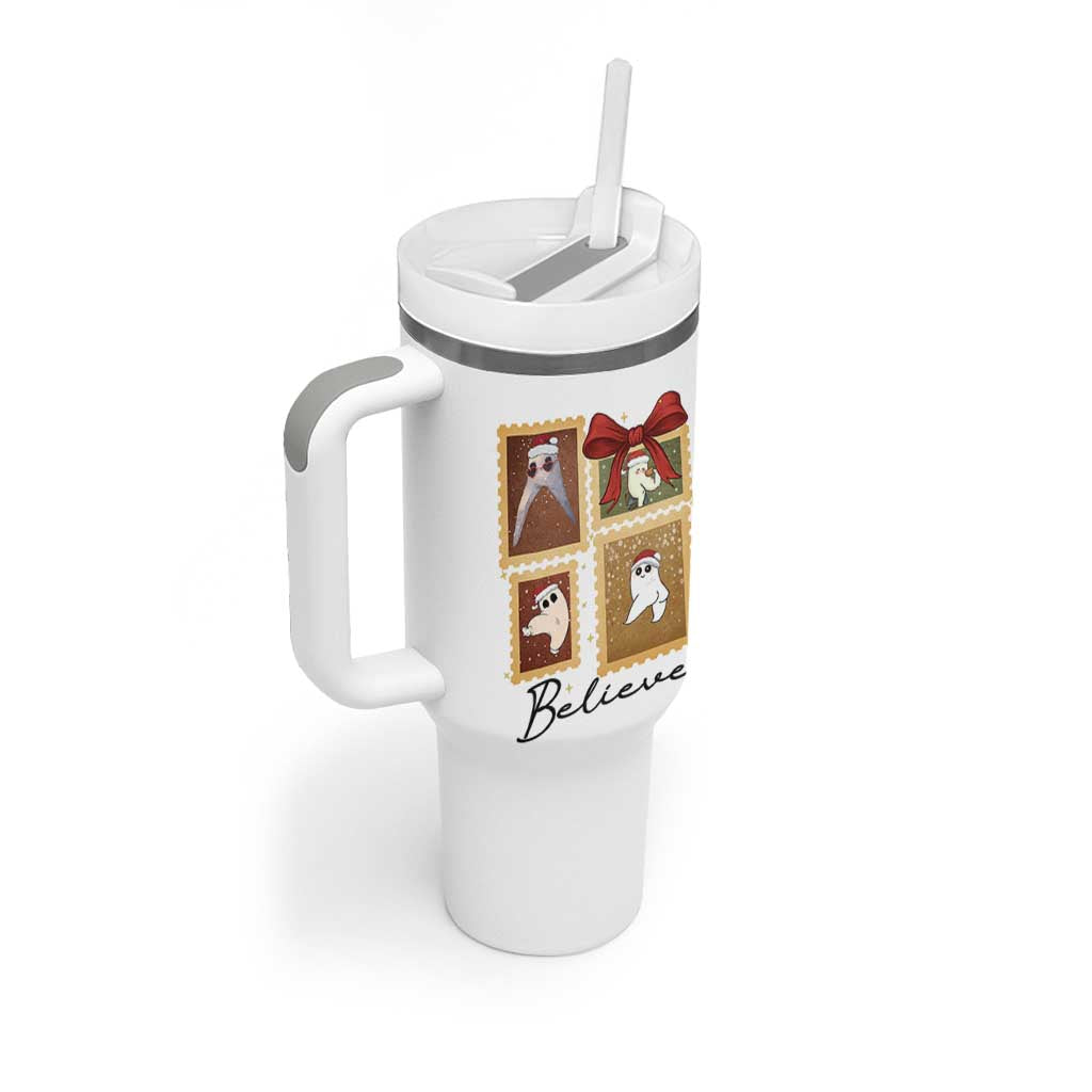 Fresno Nightcrawler Cryptid Christmas Believe Gift Tumbler With Handle - Wonder Print Shop