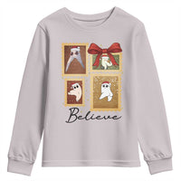 Fresno Nightcrawler Cryptid Christmas Believe Gift Youth Sweatshirt - Wonder Print Shop