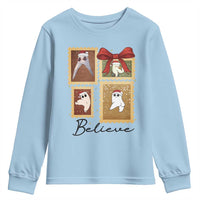 Fresno Nightcrawler Cryptid Christmas Believe Gift Youth Sweatshirt - Wonder Print Shop