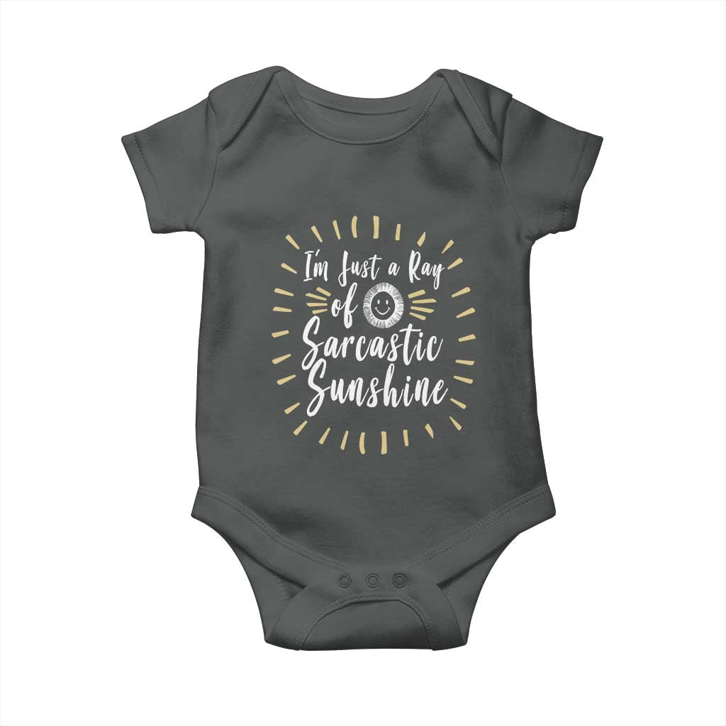 Im Just A Ray Of Sarcastic Sunshine Baby Onesie Funny Attitude Gift - Wonder Print Shop